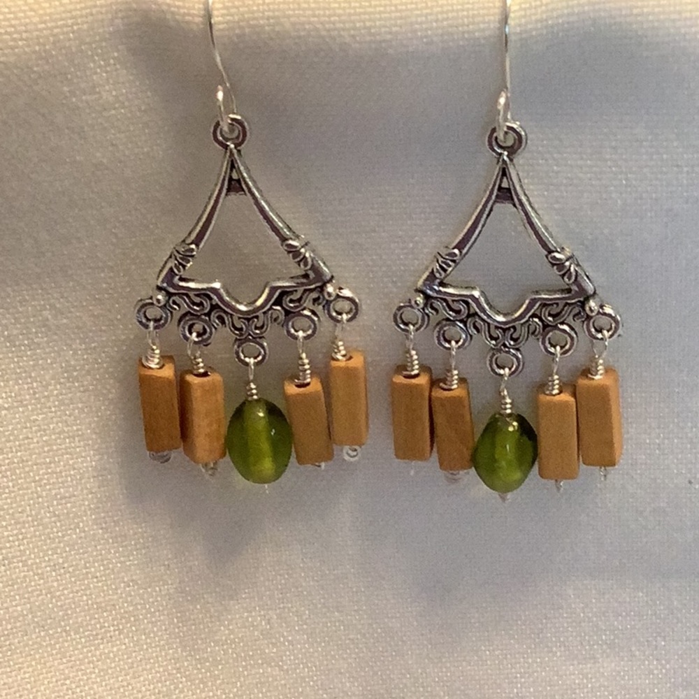 Wooden and Beaded Earrings❗️ON SALE ❗️